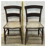 Stenciled Chairs w/ Cane Seats
