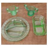 Glow glass sugar divided dish etc flea bites