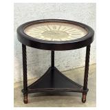 Clock Top End Table - battery operated 27/26