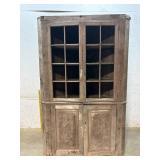 4 Door Early  Kitchen Corner Cabinet