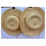 Pair of SF Green Straw Hats