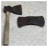 Plumb Ax Head & True Tremper Flint Edge Hatchet