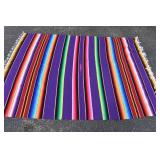 Colorful Peruvian Blanket 59 x 80