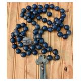Antique 48"  Made in France Wall Rosary