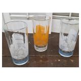 3 Manhattan skyline NYC retro glasses