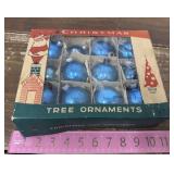 Vintage blue ornaments