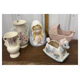 Planters, vases *vase has chip