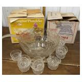 3 Punch Bowl Sets - 2 w/orig boxes