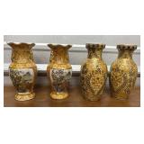 4 Small Japanese Vases.