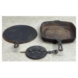 3 Pieces of Cast Iron