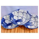 Zanolli Italy Blue/White Fish Bowl