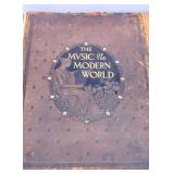 1895 Hard Cover Music of Modern World Book- wear