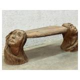 Wooden Carved Bench 60/16/19
