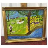 Folk art ï¿½picnicï¿½ - storytelling art look closely