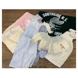 Vintage baby items & Southside HS wool blanket