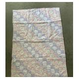 Handmade baby quilt aprx 47x35 Light Pink. CLEAN!