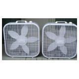 2 LASKO Box Fans 20" Working