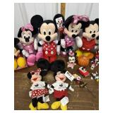 Mickey, Minnie Mouse stuffed, figures, mugs etc