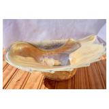Krosno Jozefina Hand Blown Conch Shell Bowl