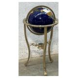 World Globe on Brass Stand