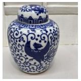 Blue and white Japanese ginger jar