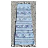 Handwoven Fringe Tapestry Runner  15 x 46