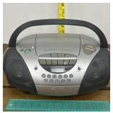 SONY CD/Radio/Tape player, powers on.