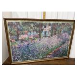 Claude Monet print- large, framed