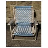 Vintage Aluminum Macramï¿½ Lawn Chair