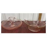 Pink depression glass bowls. Pretty
