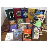 Assorted books, CDs, DVDs