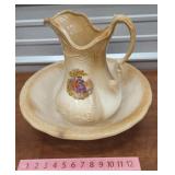 Pitcher and bowl no cracks or chips