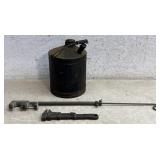 Early Kerosene Can, Lehigh Valley Railroad Wrench