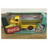 1953 Coca-Cola die cast metal bank. Original box