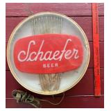 Vintage Schafer Beer Light Up Sign Untested
