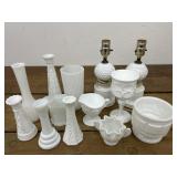 Milk Glass, Colony Harvest Grape, Hobnail and