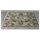 Floral Rug w/ lots of green 64/47