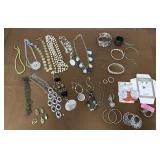 Costume jewelry- necklaces, bracelets, earrings,