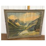 R. Atkinson Fox, 1929 print- mountain scene