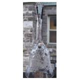 Cut Crystal Glass Bell Made in Poland 7 1/2' tall