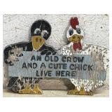 Wooden Chicken Sign