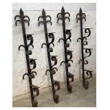 4 Wrought Iron Architectural Brackets 8/52