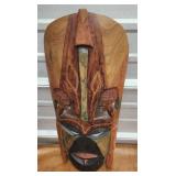 Wooden mask hand carved African