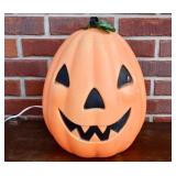 Well Worn Pumpkin Blow Mold (works, very faded)