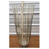 Brass finished twig candle holder