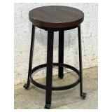 Industrial Wood/ Iron Stool