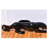 Large Haeger Black Panther Planter