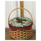 Longaberger basket w/ liner & lid