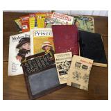 Assorted ephemera- magazines, military yearbook,