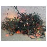 Strings of Multicolored Christmas Lights